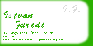 istvan furedi business card